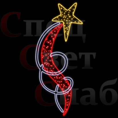 Светодиодная консоль "Комета" 1,2м х 0,5м правая