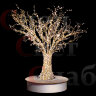 Уличное светодиодное дерево "Золотистый Клен" 2.5м с бетонной скамьей